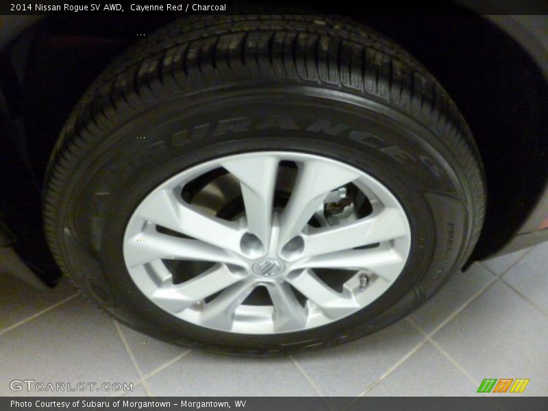 Cayenne Red / Charcoal 2014 Nissan Rogue SV AWD
