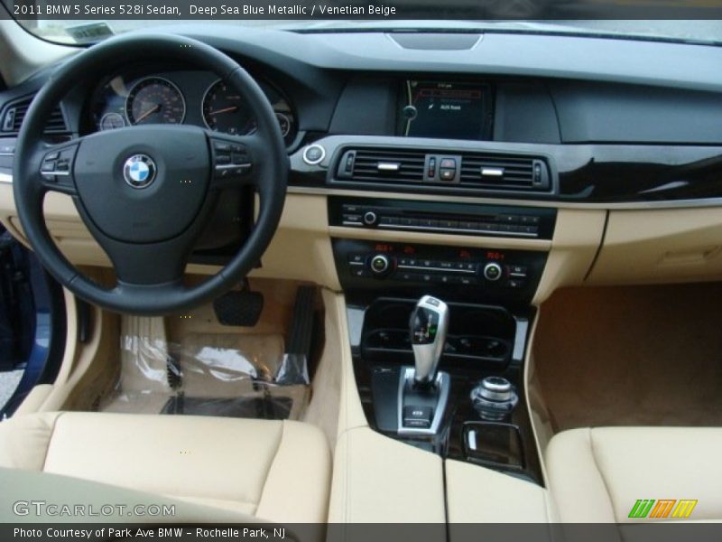 Deep Sea Blue Metallic / Venetian Beige 2011 BMW 5 Series 528i Sedan
