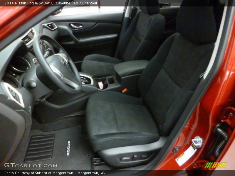 Cayenne Red / Charcoal 2014 Nissan Rogue SV AWD