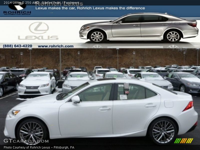 Starfire Pearl / Parchment 2014 Lexus IS 250 AWD