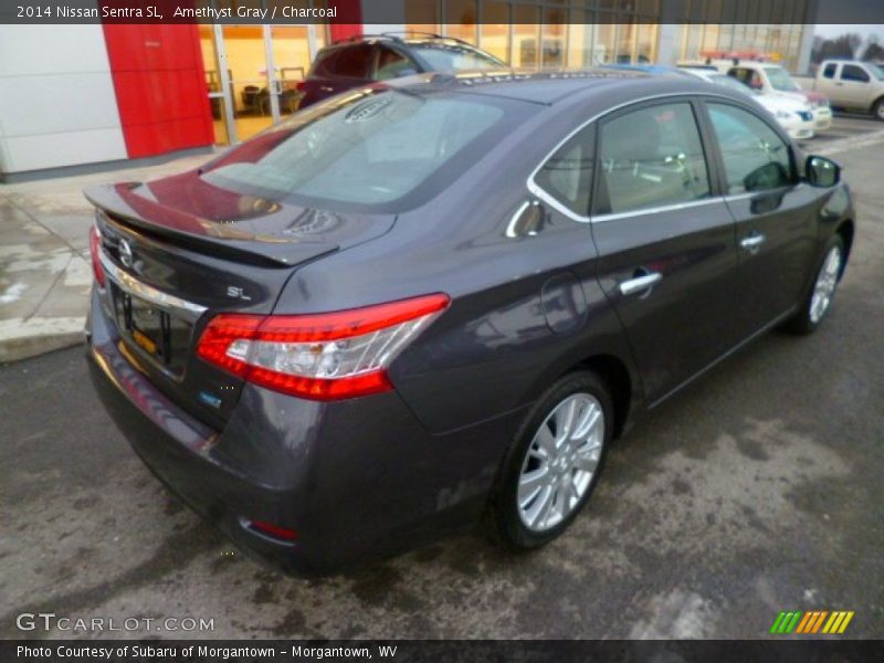 Amethyst Gray / Charcoal 2014 Nissan Sentra SL