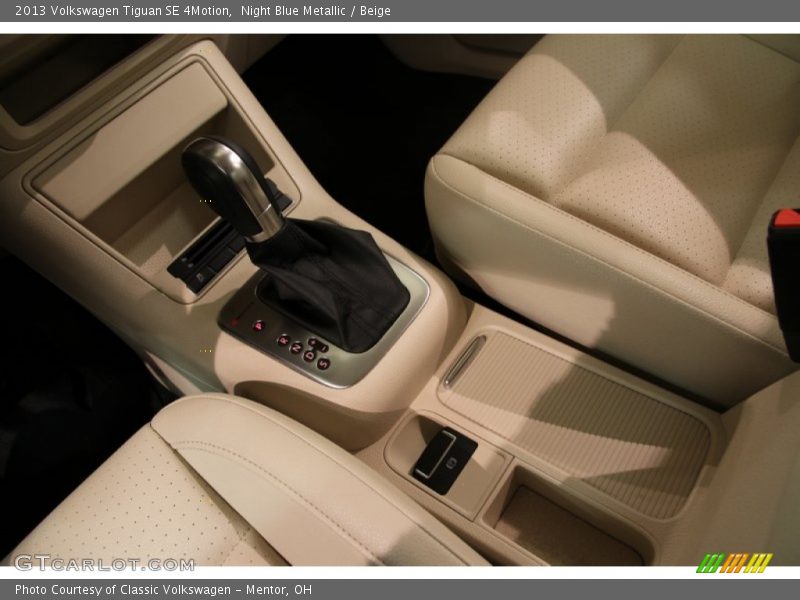 Night Blue Metallic / Beige 2013 Volkswagen Tiguan SE 4Motion