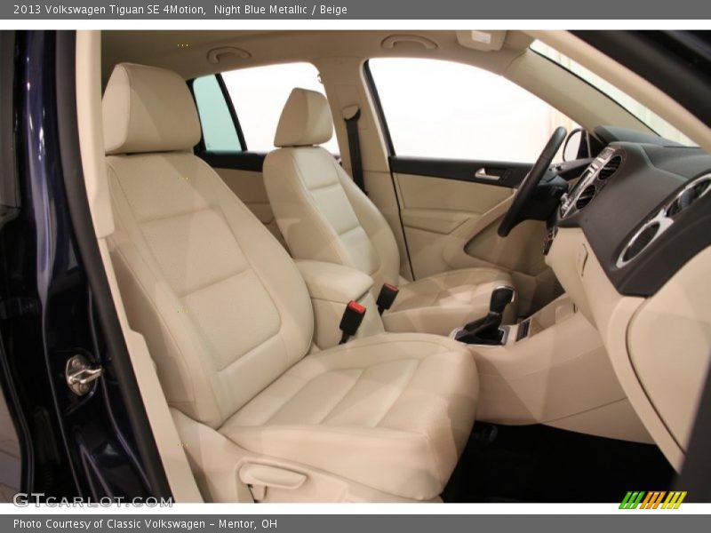 Night Blue Metallic / Beige 2013 Volkswagen Tiguan SE 4Motion