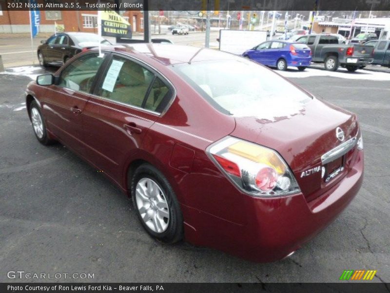Tuscan Sun / Blonde 2012 Nissan Altima 2.5 S
