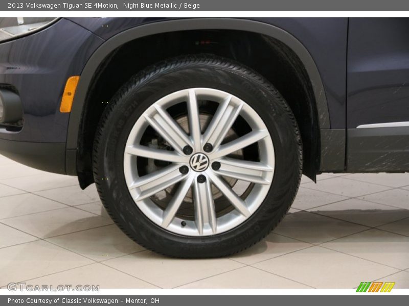 Night Blue Metallic / Beige 2013 Volkswagen Tiguan SE 4Motion