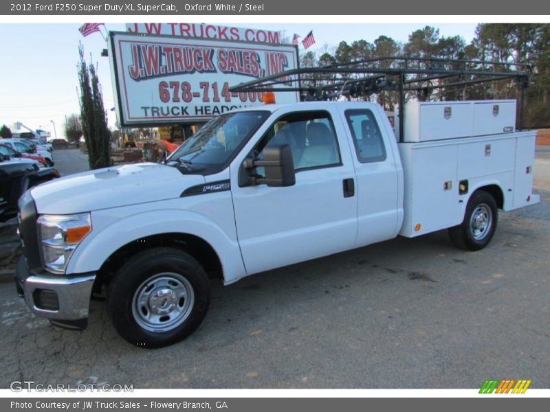 Oxford White / Steel 2012 Ford F250 Super Duty XL SuperCab