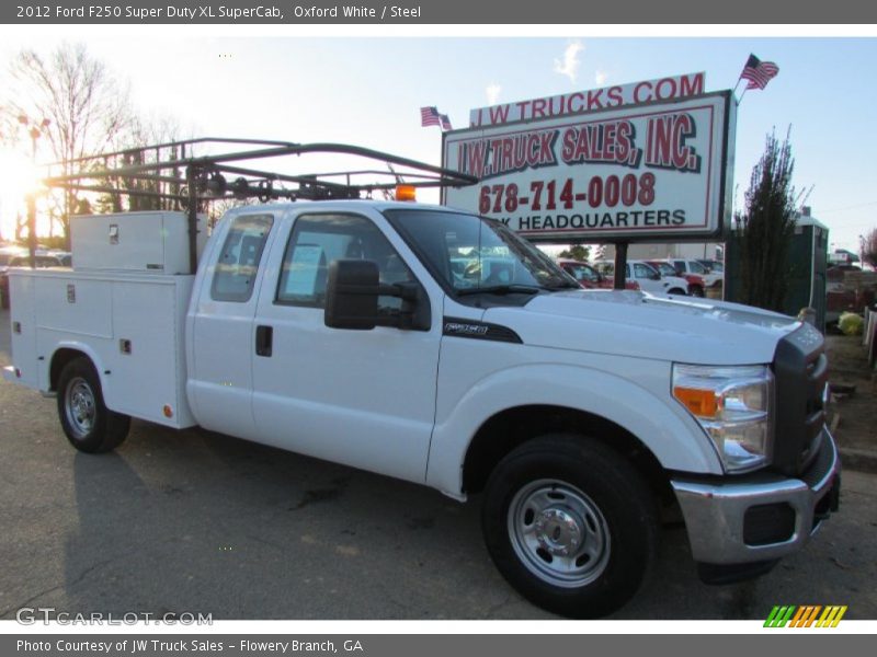 Oxford White / Steel 2012 Ford F250 Super Duty XL SuperCab