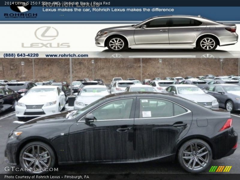 Obsidian Black / Rioja Red 2014 Lexus IS 250 F Sport AWD