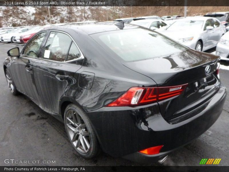 Obsidian Black / Rioja Red 2014 Lexus IS 250 F Sport AWD