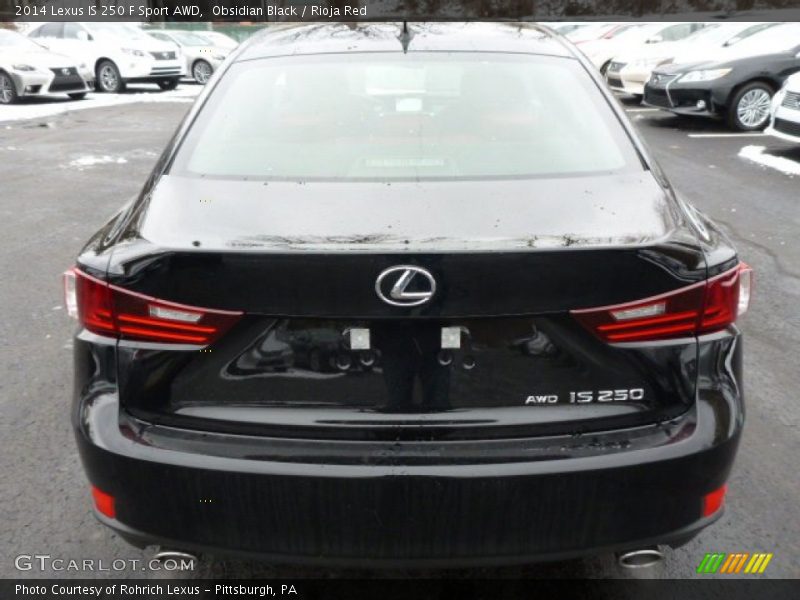 Obsidian Black / Rioja Red 2014 Lexus IS 250 F Sport AWD