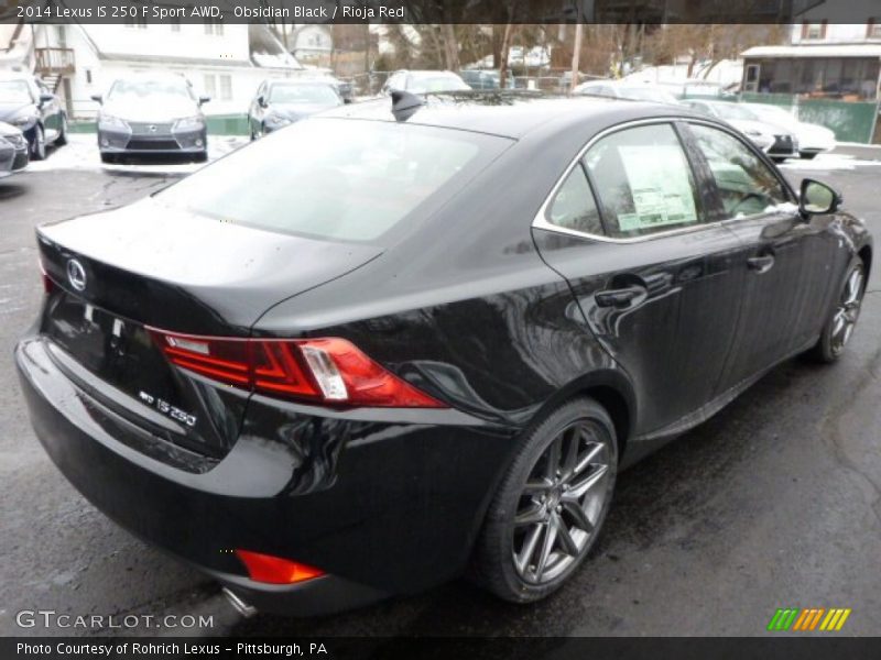 Obsidian Black / Rioja Red 2014 Lexus IS 250 F Sport AWD