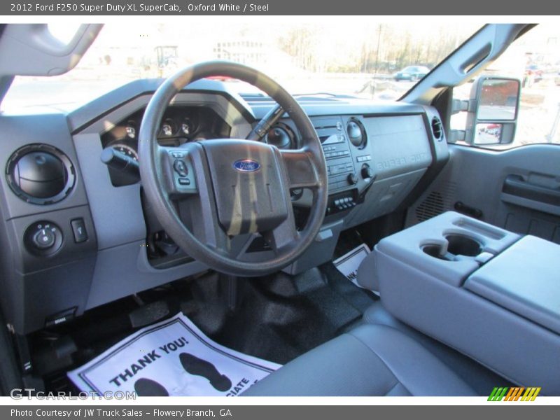 Oxford White / Steel 2012 Ford F250 Super Duty XL SuperCab