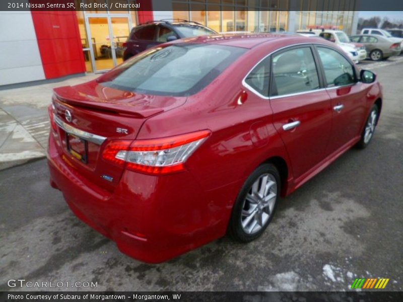 Red Brick / Charcoal 2014 Nissan Sentra SR