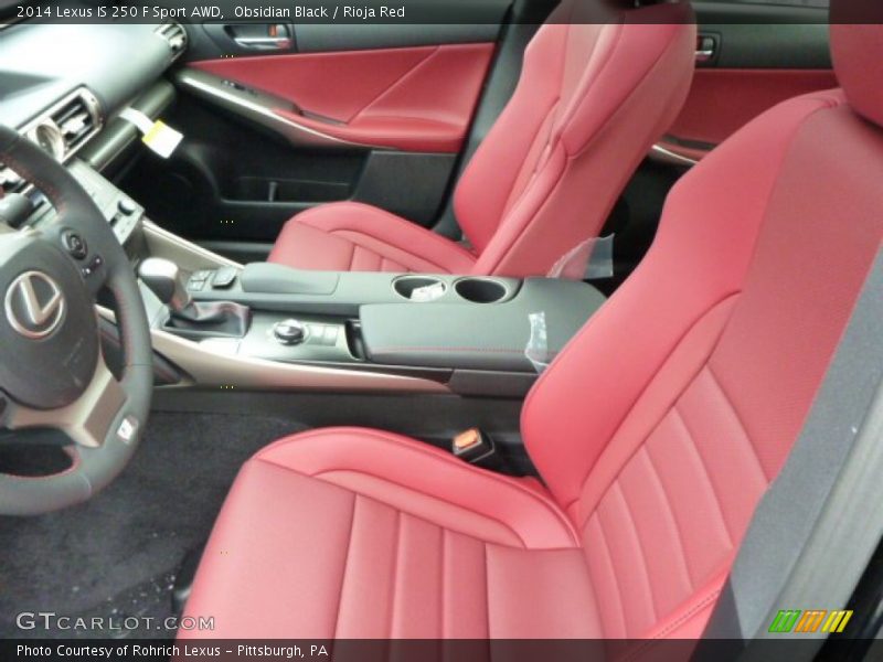 Obsidian Black / Rioja Red 2014 Lexus IS 250 F Sport AWD