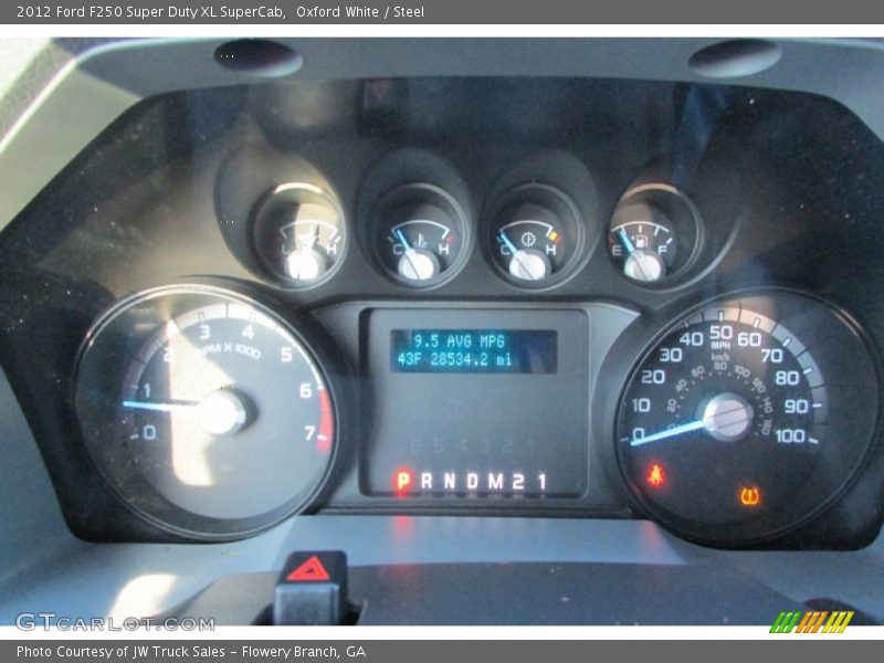  2012 F250 Super Duty XL SuperCab XL SuperCab Gauges