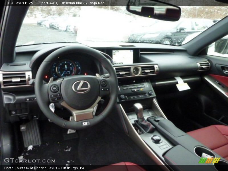 Obsidian Black / Rioja Red 2014 Lexus IS 250 F Sport AWD