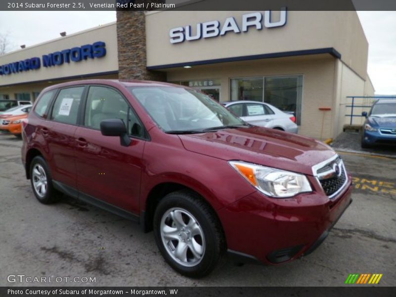 Venetian Red Pearl / Platinum 2014 Subaru Forester 2.5i