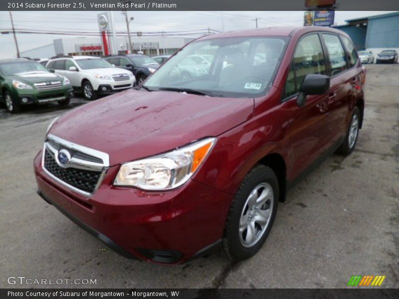Venetian Red Pearl / Platinum 2014 Subaru Forester 2.5i