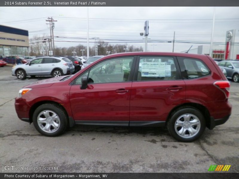 Venetian Red Pearl / Platinum 2014 Subaru Forester 2.5i