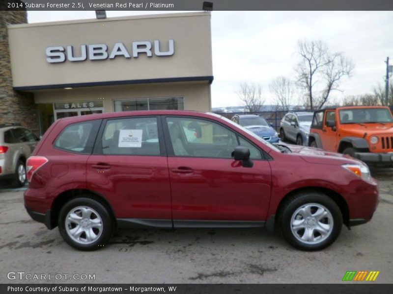 Venetian Red Pearl / Platinum 2014 Subaru Forester 2.5i