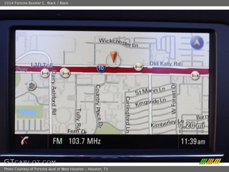 Navigation of 2014 Boxster S