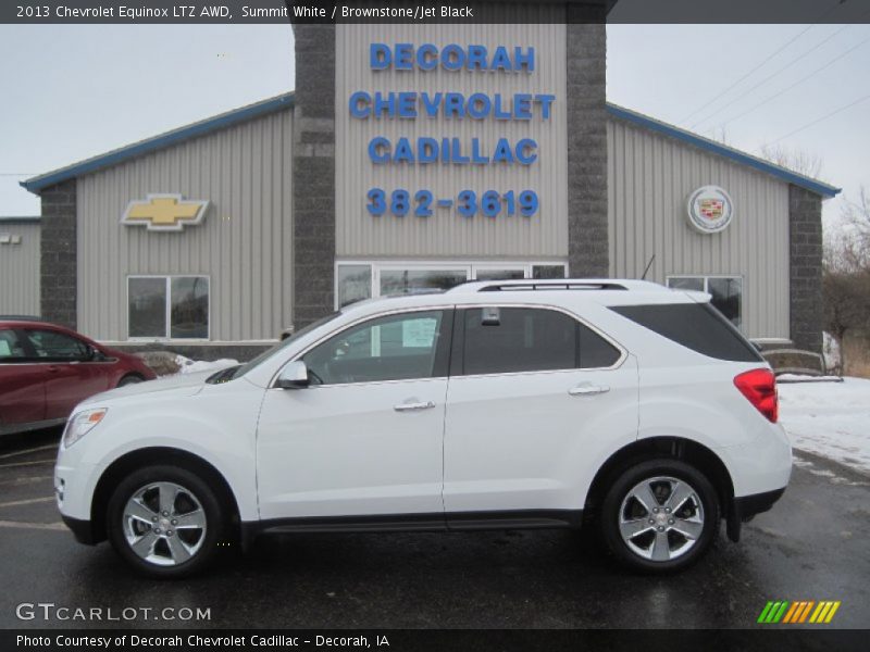 Summit White / Brownstone/Jet Black 2013 Chevrolet Equinox LTZ AWD