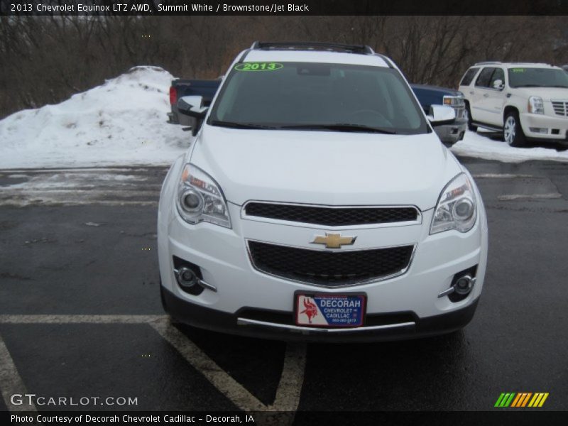 Summit White / Brownstone/Jet Black 2013 Chevrolet Equinox LTZ AWD