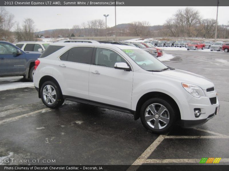 Summit White / Brownstone/Jet Black 2013 Chevrolet Equinox LTZ AWD