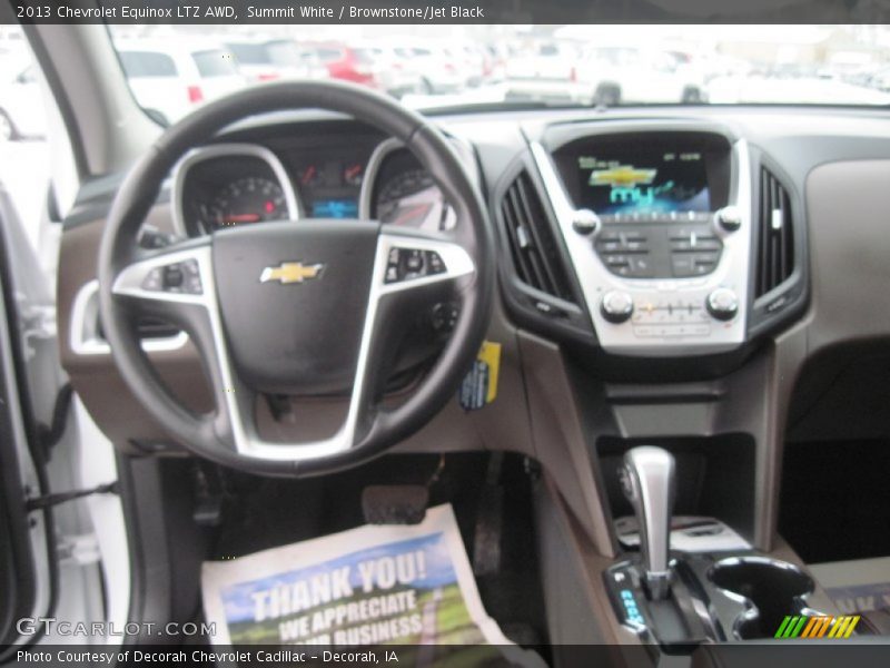 Summit White / Brownstone/Jet Black 2013 Chevrolet Equinox LTZ AWD