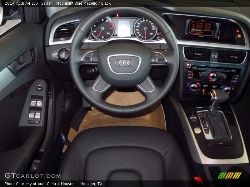 Moonlight Blue Metallic / Black 2014 Audi A4 2.0T Sedan