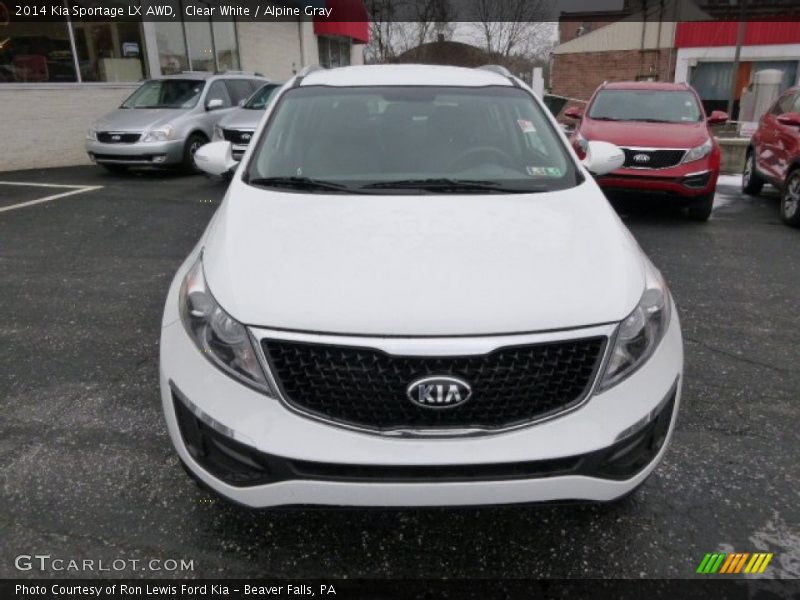 Clear White / Alpine Gray 2014 Kia Sportage LX AWD