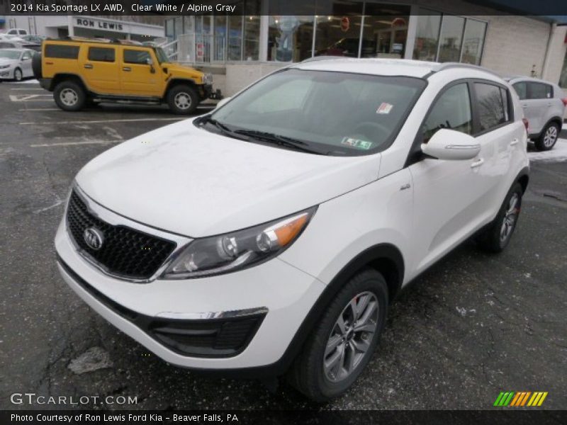 Clear White / Alpine Gray 2014 Kia Sportage LX AWD