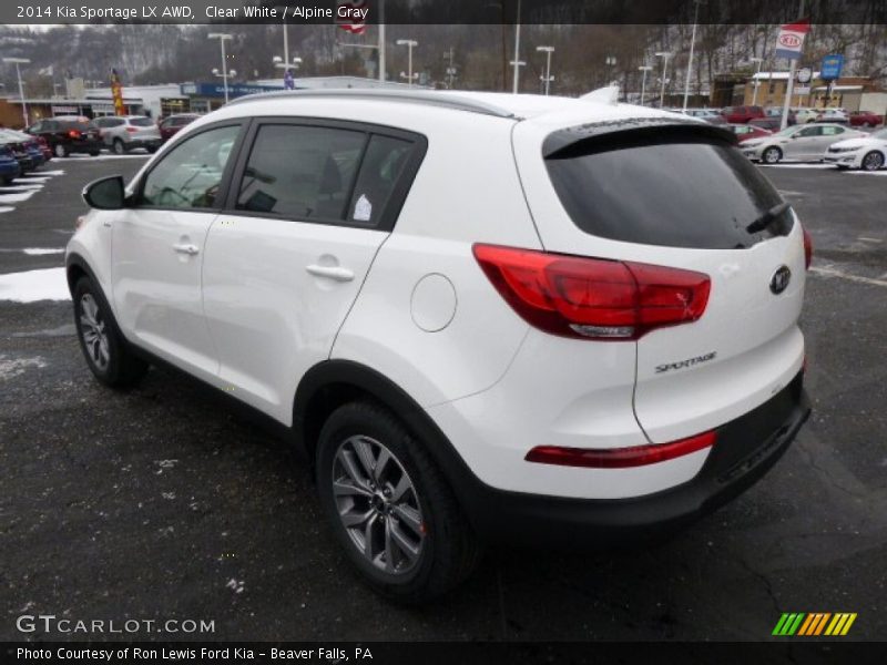 Clear White / Alpine Gray 2014 Kia Sportage LX AWD
