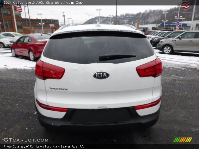 Clear White / Alpine Gray 2014 Kia Sportage LX AWD