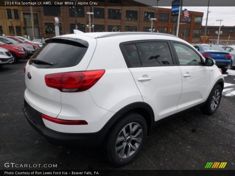 Clear White / Alpine Gray 2014 Kia Sportage LX AWD