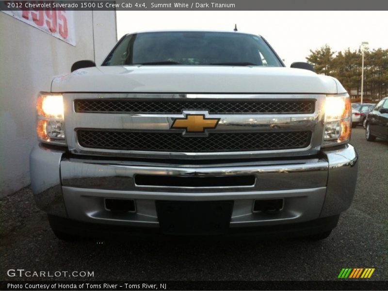 Summit White / Dark Titanium 2012 Chevrolet Silverado 1500 LS Crew Cab 4x4