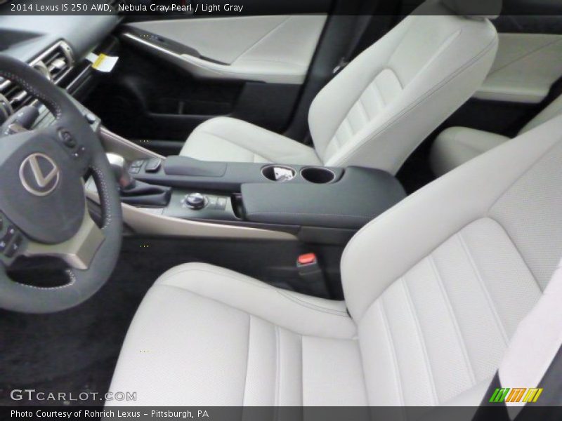 Nebula Gray Pearl / Light Gray 2014 Lexus IS 250 AWD