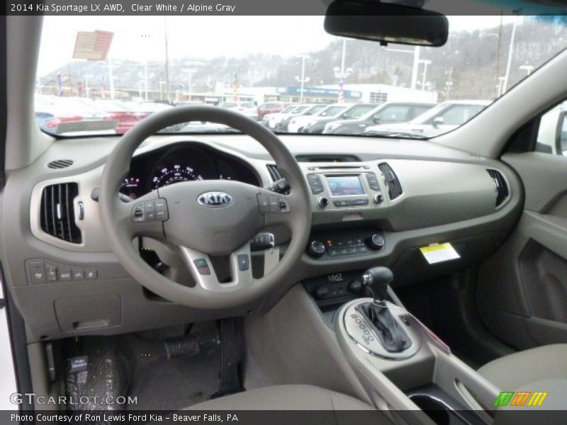Clear White / Alpine Gray 2014 Kia Sportage LX AWD