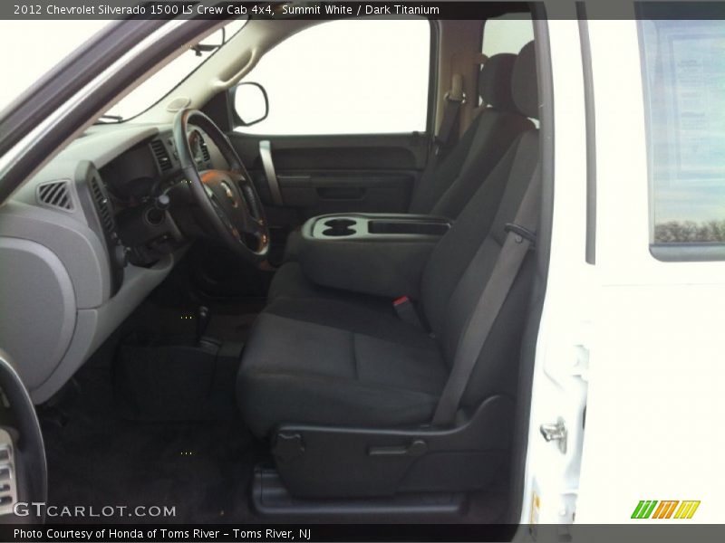 Summit White / Dark Titanium 2012 Chevrolet Silverado 1500 LS Crew Cab 4x4