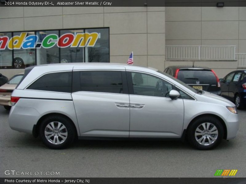 Alabaster Silver Metallic / Gray 2014 Honda Odyssey EX-L