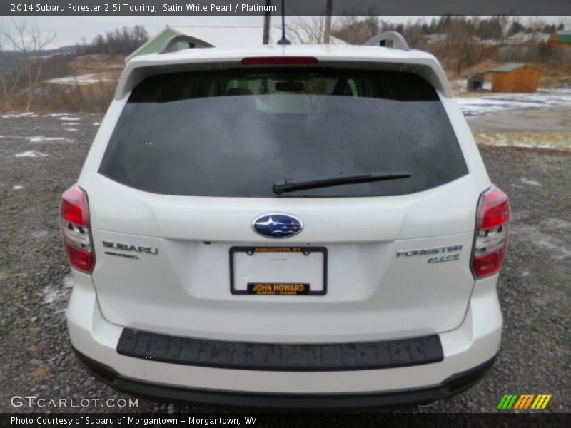 Satin White Pearl / Platinum 2014 Subaru Forester 2.5i Touring