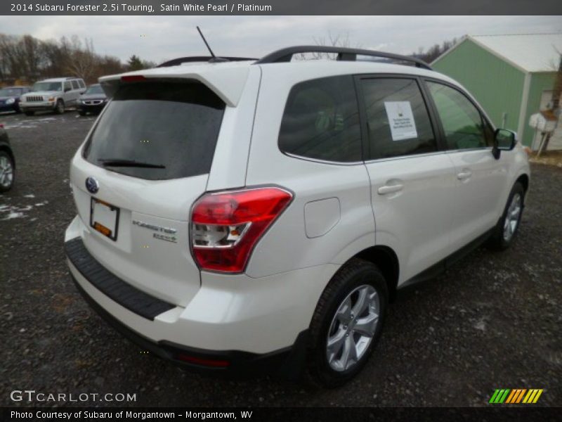 Satin White Pearl / Platinum 2014 Subaru Forester 2.5i Touring