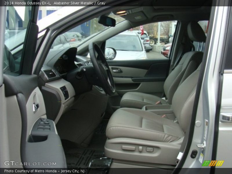 Alabaster Silver Metallic / Gray 2014 Honda Odyssey EX-L