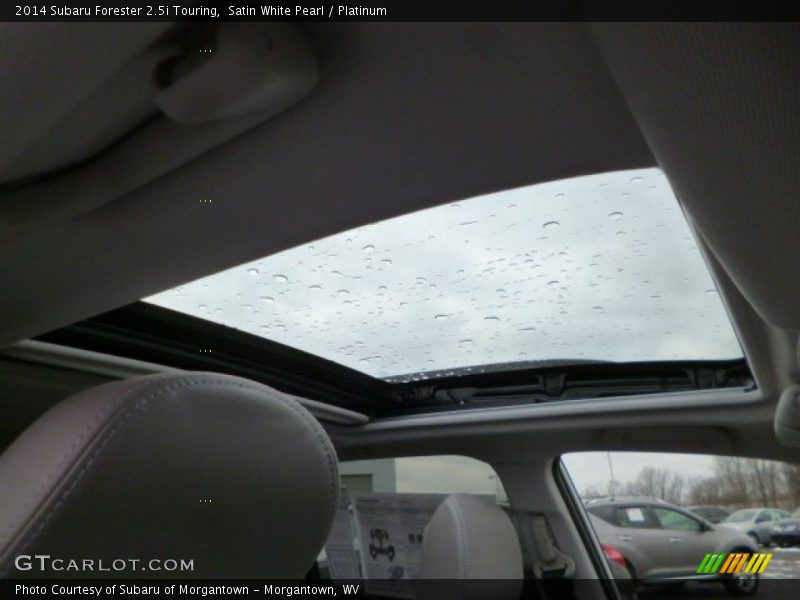 Satin White Pearl / Platinum 2014 Subaru Forester 2.5i Touring