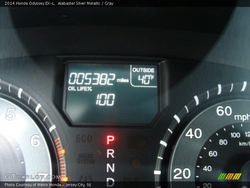 Alabaster Silver Metallic / Gray 2014 Honda Odyssey EX-L