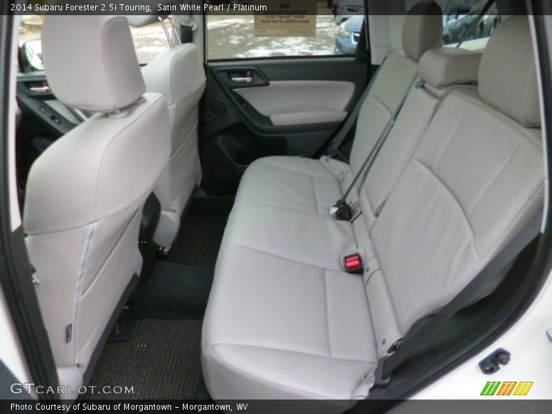 Satin White Pearl / Platinum 2014 Subaru Forester 2.5i Touring