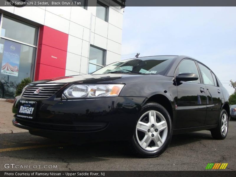Black Onyx / Tan 2007 Saturn ION 2 Sedan
