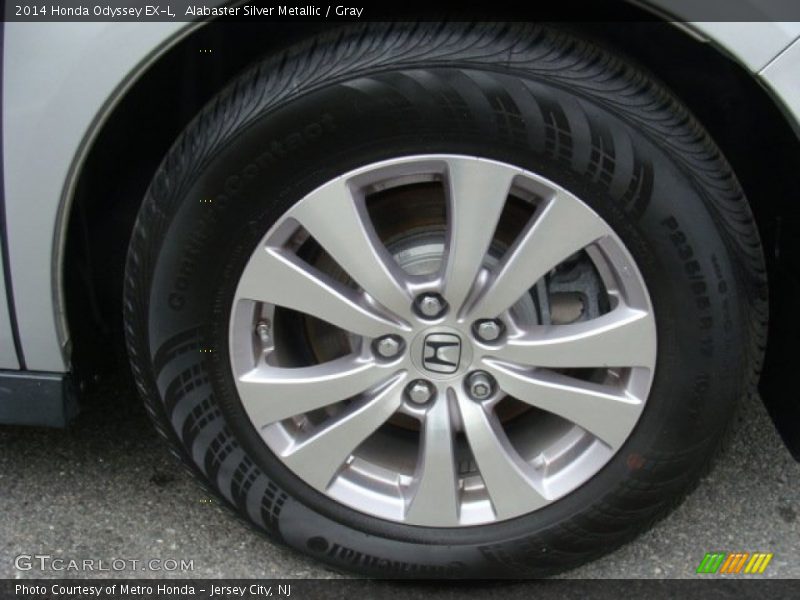 Alabaster Silver Metallic / Gray 2014 Honda Odyssey EX-L