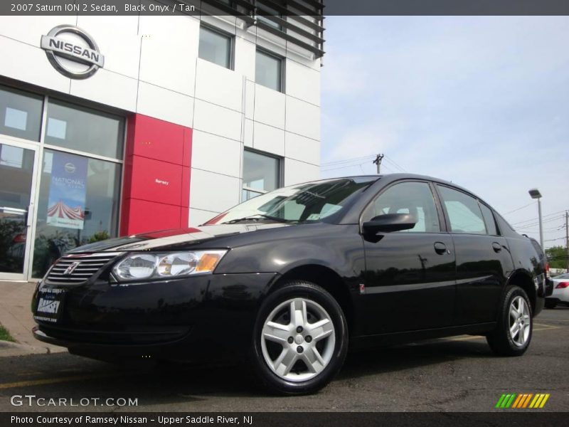 Black Onyx / Tan 2007 Saturn ION 2 Sedan