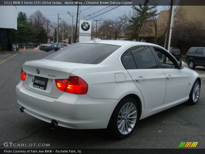 Alpine White / Chestnut Brown Dakota Leather 2011 BMW 3 Series 335i xDrive Sedan